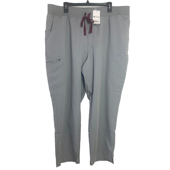 FIGS High-waisted Yola with Yoga Waistband Scrub Pants Gray Size 4XLR NWT - Picture 1 of 11